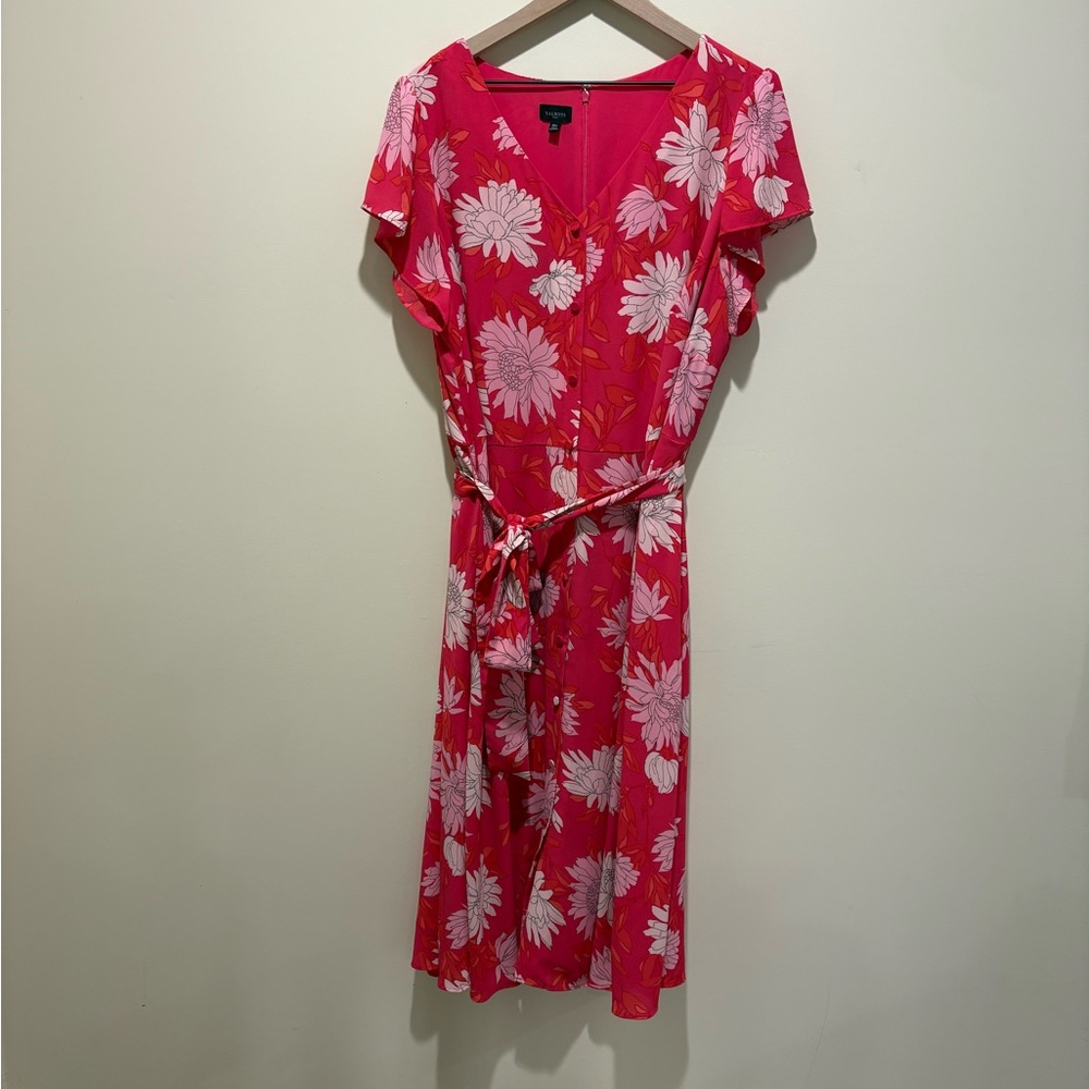 Talbots Plus Button Front Dress - Picture 2 of 7